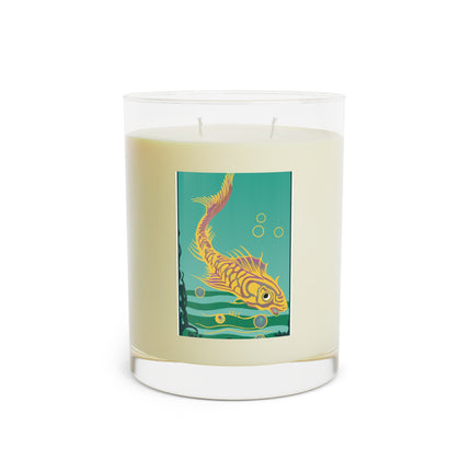 Golden Serenity Scented Candle - Full Glass, 11oz
