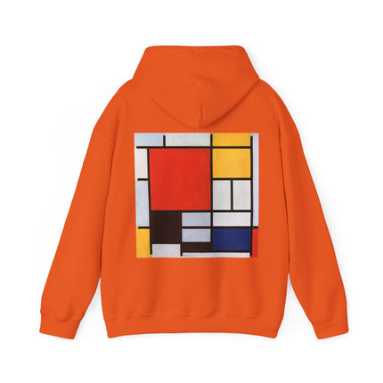 Composition with Red, Yellow, Blue, and Black by Piet Mondrian Heavy Blend™ Hooded Sweatshirt