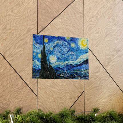 The Starry Night by Vincent Van Gogh Matte Horizontal Posters