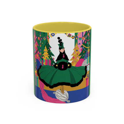 🎄🎁 The Emerald Christmas Belle Colorful Mug – Colorful Holiday Fashion Fantasy