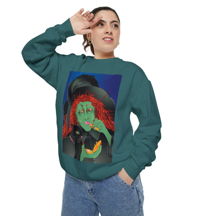 Mirror, Mirror A Witch's Touch Unisex Garment-Dyed Sweatshirt