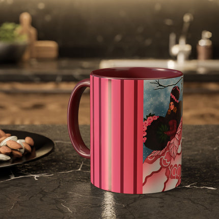 Winter Rose Empress Colorful Mugs (11oz, 15oz)