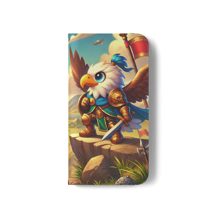 🦅⚔️ Watchful Guardian Flip Case – Courage, Leadership & Noble Adventure