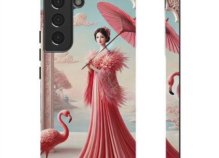 Petals, Porcelain, and Flamingos Phone Cases