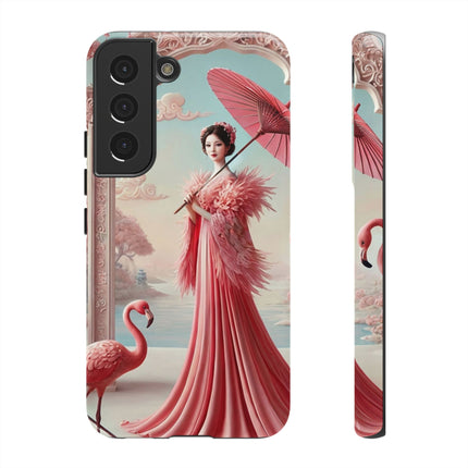 Petals, Porcelain, and Flamingos Phone Cases