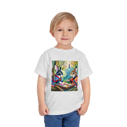 Fairy Animals Writing Wishes Toddler Short Sleeve Tee