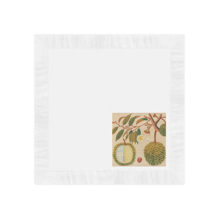 Album of watercolors of Asian fruits and flowers Pl.31 by Anonymous White Coined Napkins