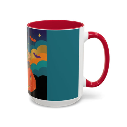 🌙🎃 The Witch Of Crescent Moon Pumpkin Colorful Mug – Colorful Halloween Charm