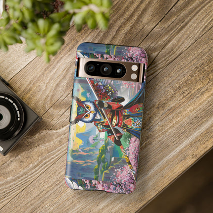Cyberpunk Samurai Owl Phone Cases