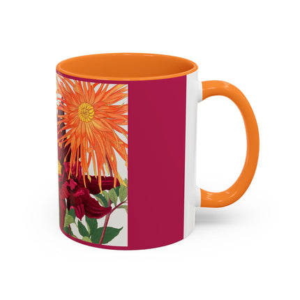 Dahlia Flower by Tanigami Kônan Colorful Mugs (11oz, 15oz)