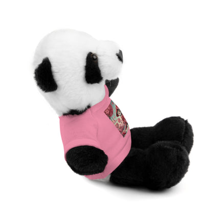 Whimsical Geisha Kitten in a Valentine Garden Stuffed Animals with Tee