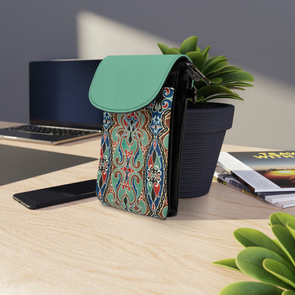 Arabian Ornament by Elizabeth A. Nedwill Small Cell Phone Wallet