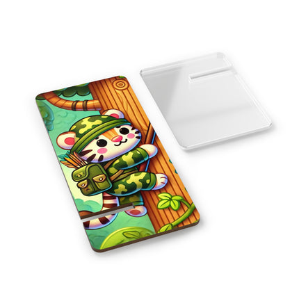 Stealthy Stripes Mobile Display Stand for Smartphones
