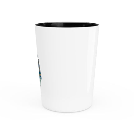 Japanese Woman by Keisai Eisen Ceramic Shot Glass