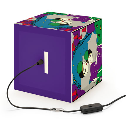 Two Pierrots Light Cube Lamp