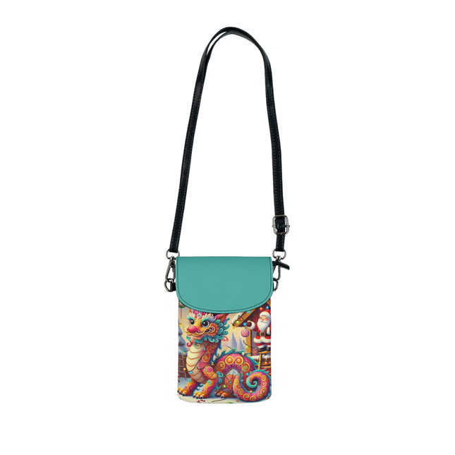Playful Dragon's Christmas Small Cell Phone Wallet