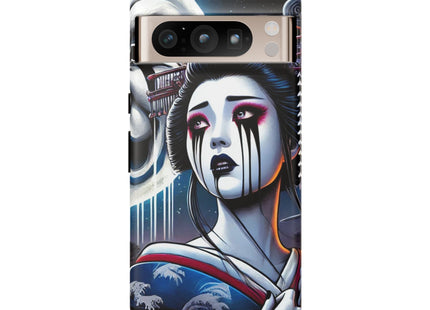 Geisha’s Black Ink Tears Phone Cases