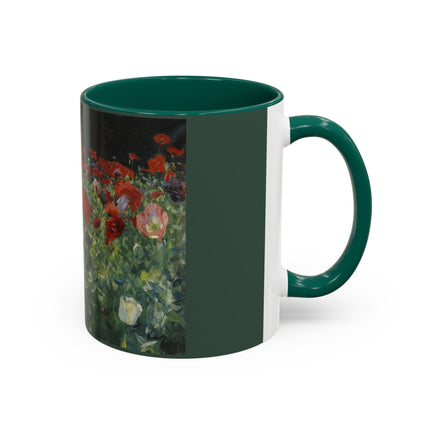 A Study of Poppies for Carnation, Lily, Lily, Rose by John Singer Sargent Colorful Mugs (11oz, 15oz)
