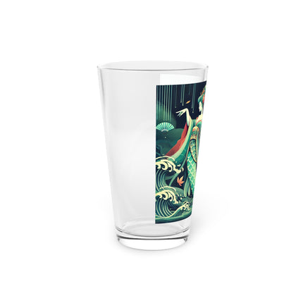 Mermaid Queen Rising from the Deep Glass, 16oz