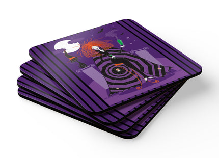 Mystic Elegance Corkwood Coaster Set