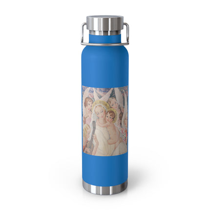 Madonna with Child Surrounded by Musical Angels by Gerda Wegener Copper Vacuum Insulated Bottle, 22oz