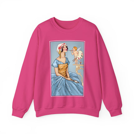 The Enchanting Painter: A Fairy's Artistic Touch Heavy Blend™ Crewneck Sweatshirt