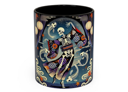 Skeleton Kabuki Performer Colorful Mugs (11oz, 15oz)