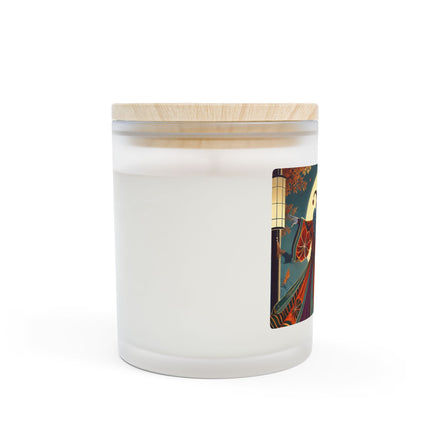 Court Magician with Ghost Butterflies Frosted Candle