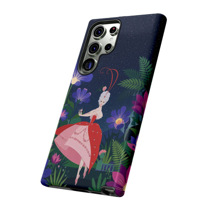 🌺✨ The Lady Of The Starlit Enchanted Garden Phone Case – Art Deco Floral Fantasy
