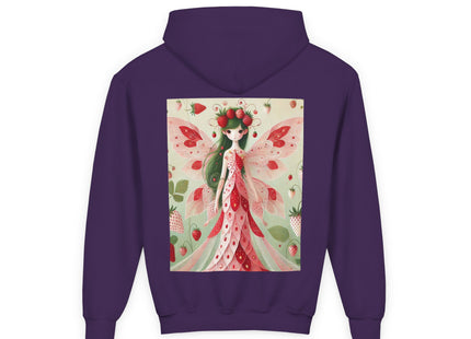 Strawberry Fairy Delight Youth Heavy Blend Hooded Sweatshirt
