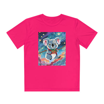 Cute Koala Youth Competitor Tee – Dreamy Skies & Whimsical Wonder