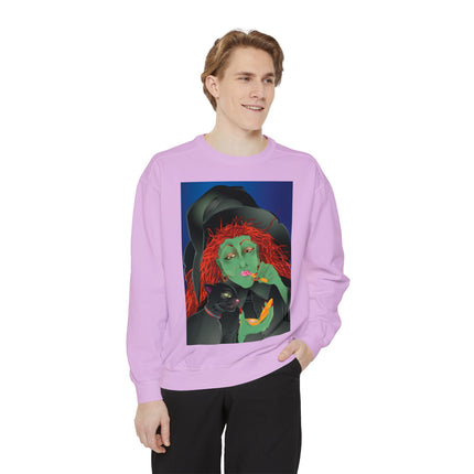 Mirror, Mirror A Witch's Touch Unisex Garment-Dyed Sweatshirt