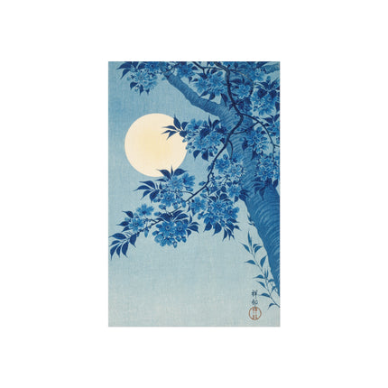Blossoming Cherry on a Moonlit Night by Ohara Koson Fine Art Posters