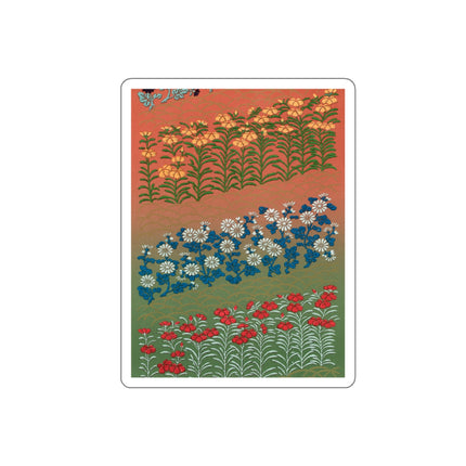 Japanese Flower Pattern II by G.A. Audsley Die-Cut Stickers (5 Sizes)