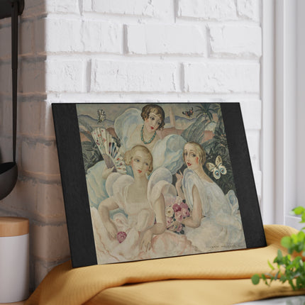 Les Femmes Fatales by Gerda Wegener Glass Cutting Board