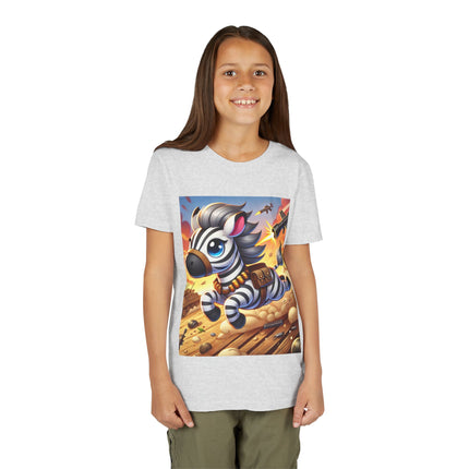 Zebra on the Run Youth Short Sleeve Tee