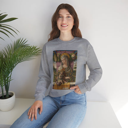 Madonna and Child by Carlo Crivelli Heavy Blend™ Crewneck Sweatshirt