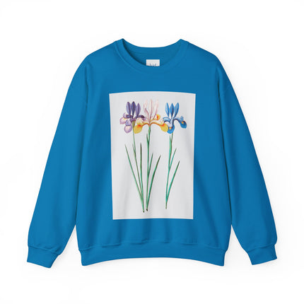 Blue Iris by Anselmus Boëtius de Boodt Heavy Blend™ Crewneck Sweatshirt