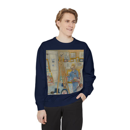 The Skeleton Painter by James Ensor Garment-Dyed Sweatshirt