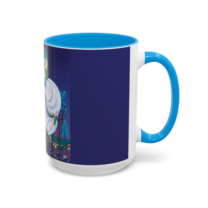 Moonlit Garden Waltz Colorful Mug (11oz, 15oz) – Rococo Romance, Garden Elegance & Enchanted Dance