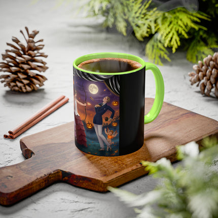 🏹🎃 Cupid's Arrow At Pumpkin Moon Manor Colorful Mug – Romantic Halloween Charm
