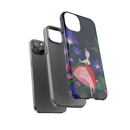 🌺✨ The Lady Of The Starlit Enchanted Garden Phone Case – Art Deco Floral Fantasy