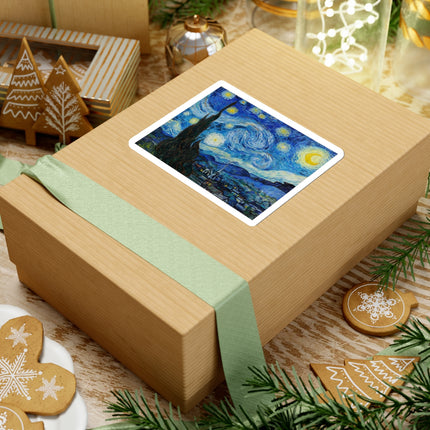 The Starry Night by Vincent Van Gogh Kiss-Cut Stickers (4 Sizes)