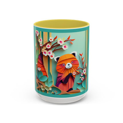 A Playful Red Panda Colorful Mugs (11oz, 15oz)