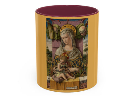 Madonna and Child by Carlo Crivelli Colorful Mugs (11oz, 15oz)