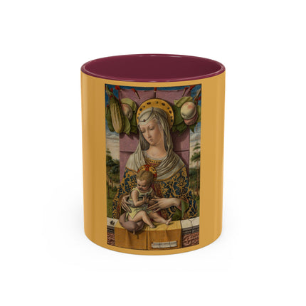 Madonna and Child by Carlo Crivelli Colorful Mugs (11oz, 15oz)