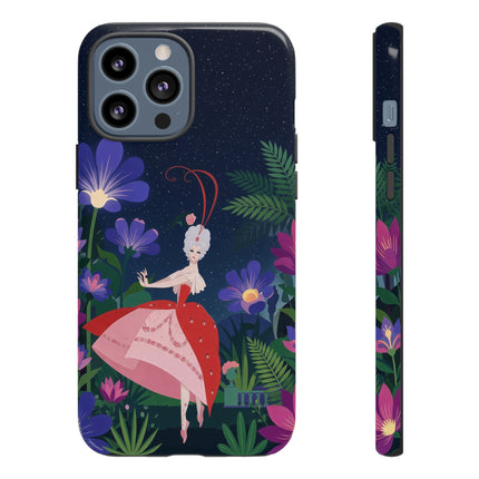 🌺✨ The Lady Of The Starlit Enchanted Garden Phone Case – Art Deco Floral Fantasy