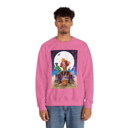 Moonlit Pirate Halloween Unisex Heavy Blend™ Crewneck Sweatshirt