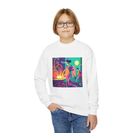 Dance of the Skeleton Ballerinas Youth Crewneck Sweatshirt