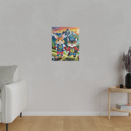 Animal Athletes Matte Canvas, Stretched, 0.75"